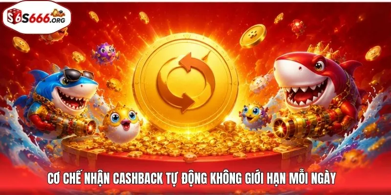 Cơ chế nhận cashback tự động không giới hạn mỗi ngày