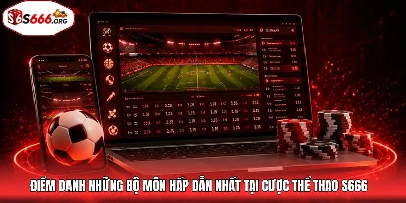 Điểm danh những bộ môn hấp dẫn nhất tại cược thể thao S666